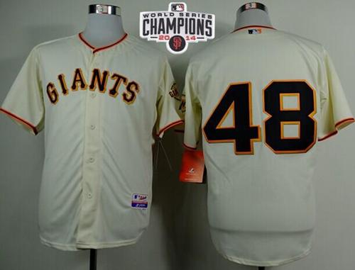 Custom Fan-Made Pablo Sandoval San Francisco Giants #48 2014 Baseball Jersey