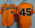 Custom Fan-Made Travis Ishikawa San Francisco Giants #45 Orange Baseball Jersey