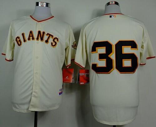 Custom Fan-Made Gaylord Perry San Francisco Giants #36 Baseball Jersey