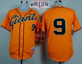Custom Fan-Made Brandon Belt San Francisco Giants #9 Orange 2014 Baseball Jersey