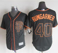 Custom Fan-Made Madison Bumgarner San Francisco Giants #40 Black Baseball Jersey