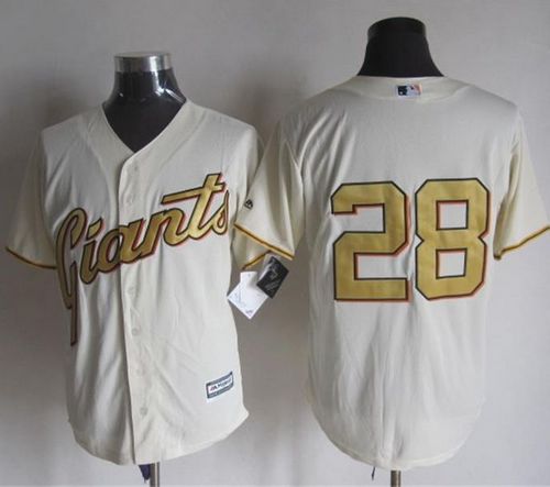 Custom Fan-Made Buster Posey San Francisco Giants #28 Baseball Jersey