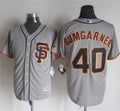 Custom Fan-Made Madison Bumgarner San Francisco Giants #40 Grey Baseball Jersey