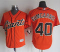 Custom Fan-Made Madison Bumgarner San Francisco Giants #40 Orange Baseball Jersey