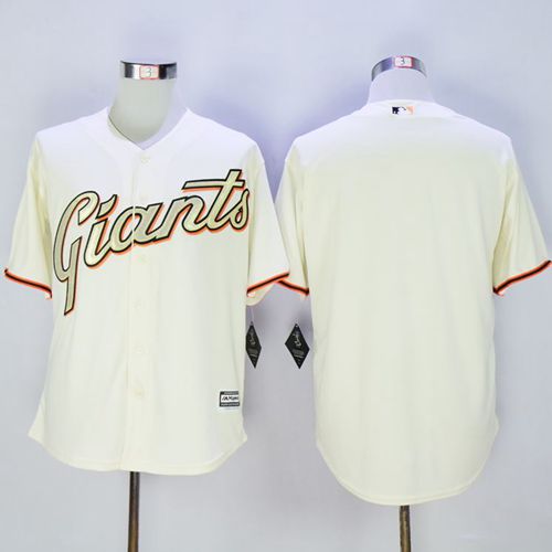 Custom Fan-Made Cream San Francisco Giants Baseball Jersey San Francisco Giants Baseball Jersey