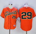 Custom Fan-Made Jeff Samardzija San Francisco Giants #29 Orange Baseball Jersey