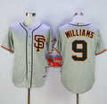 Custom Fan-Made Matt Williams San Francisco Giants #9 Grey Baseball Jersey