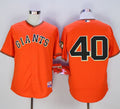Custom Fan-Made Madison Bumgarner San Francisco Giants #40 Orange Baseball Jersey