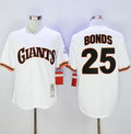 Custom Fan-Made Barry Bonds San Francisco Giants #25 White 1989 Throwback Baseball Jersey