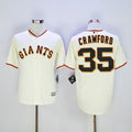 Custom Fan-Made Brandon Crawford San Francisco Giants #35 Baseball Jersey