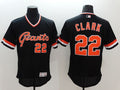 Custom Fan-Made Will Clark Cooperstown San Francisco Giants #22 Black Baseball Jersey