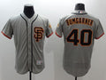 Custom Fan-Made Madison Bumgarner San Francisco Giants #40 Grey Baseball Jersey
