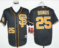 Custom Fan-Made Barry Bonds San Francisco Giants #25 Black 2016 Baseball Jersey