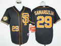 Custom Fan-Made Jeff Samardzija San Francisco Giants #29 Black 2016 Baseball Jersey