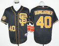 Custom Fan-Made Madison Bumgarner San Francisco Giants #40 Black 2016 Baseball Jersey