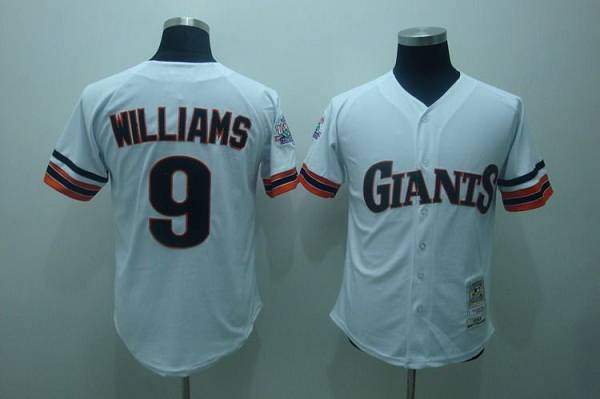 Custom Fan-Made Matt Williams San Francisco Giants #9 White Throwback Baseball Jersey