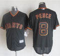 Custom Fan-Made Hunter Pence San Francisco Giants #8 Black Baseball Jersey