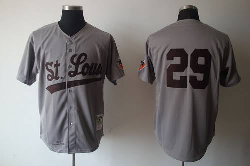 Custom Fan-Made Satchel Paige Cleveland Browns #29 Grey 1953 Baseball Jersey