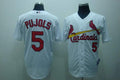 Custom Fan-Made Albert Pujols St. Louis Cardinals #5 White Baseball Jersey