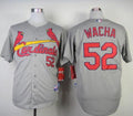 Custom Fan-Made Michael Wacha St. Louis Cardinals #52 Grey Baseball Jersey