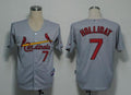 Custom Fan-Made Matt Holliday St. Louis Cardinals #7 Grey Baseball Jersey