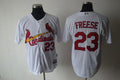 Custom Fan-Made David Freese St. Louis Cardinals #23 White Baseball Jersey