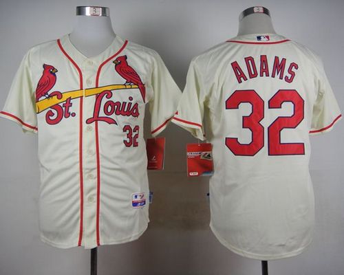 Custom Fan-Made Matt Adams St. Louis Cardinals #32 Baseball Jersey