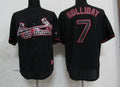 Custom Fan-Made Matt Holliday St. Louis Cardinals #7 Black Baseball Jersey