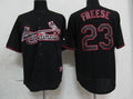 Custom Fan-Made David Freese St. Louis Cardinals #23 Black Baseball Jersey