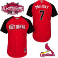 Custom Fan-Made Matt Holliday St. Louis Cardinals #7 Red 2015 All-Star Edition Baseball Jersey