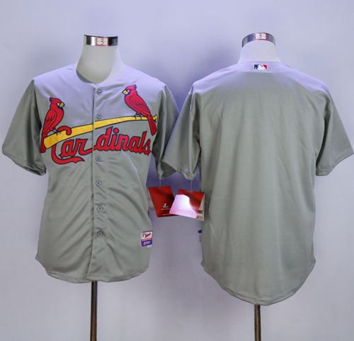 Custom Fan-Made Grey St. Louis Cardinals Baseball Jersey St. Louis Cardinals Grey Baseball Jersey