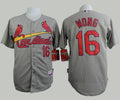 Custom Fan-Made Kolten Wong St. Louis Cardinals #16 Grey Baseball Jersey