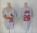 Custom Fan-Made Kyle Lohse St. Louis Cardinals #26 Grey Baseball Jersey