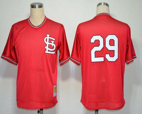 Custom Fan-Made Vince Coleman St. Louis Cardinals #29 Red Throwback Baseball Jersey