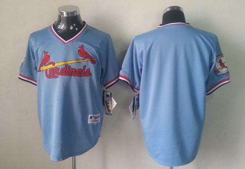 Custom Fan-Made Blue 1982 St. Louis Cardinals Baseball Jersey St. Louis Cardinals Blue 1982 Throwback Turn Back Clock Edition Baseball Jersey