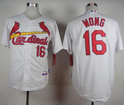 Custom Fan-Made Kolten Wong St. Louis Cardinals #16 White Baseball Jersey