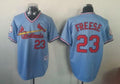 Custom Fan-Made David Freese St. Louis Cardinals #23 Blue 1982 Throwback Turn Back Clock Edition Baseball Jersey