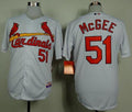 Custom Fan-Made Willie McGee St. Louis Cardinals #51 White Baseball Jersey