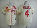 Custom Fan-Made Yadier Molina St. Louis Cardinals #4 Baseball Jersey
