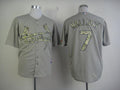 Custom Fan-Made Matt Holliday St. Louis Cardinals #7 Grey USMC Baseball Jersey