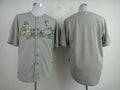Custom Fan-Made Grey St. Louis Cardinals Baseball Jersey St. Louis Cardinals Grey USMC Baseball Jersey