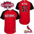 Custom Fan-Made Michael Wacha St. Louis Cardinals #52 Red 2015 All-Star Edition Baseball Jersey