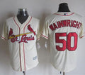 Custom Fan-Made Adam Wainwright St. Louis Cardinals #50 Baseball Jersey