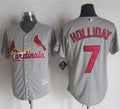 Custom Fan-Made Matt Holliday St. Louis Cardinals #7 Grey Baseball Jersey