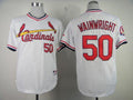 Custom Fan-Made Adam Wainwright St. Louis Cardinals #50 White 1982 Throwback Turn Back Clock Edition Baseball Jersey