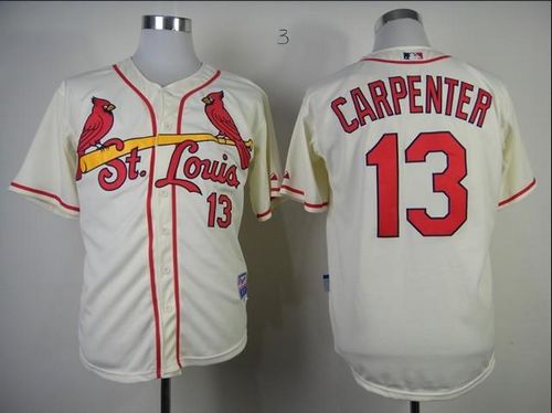 Custom Fan-Made Matt Carpenter St. Louis Cardinals #13 Baseball Jersey