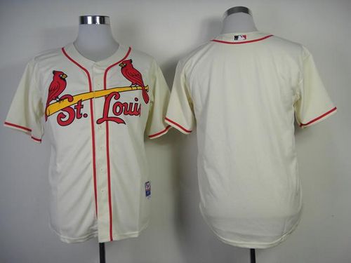 Custom Fan-Made Cream St. Louis Cardinals Baseball Jersey St. Louis Cardinals Baseball Jersey