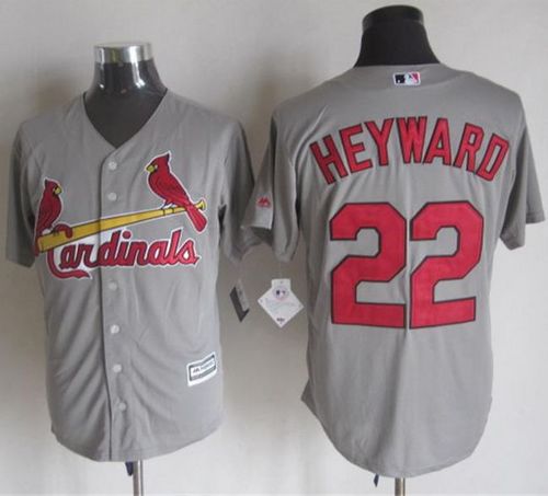 Custom Fan-Made Jason Heyward St. Louis Cardinals #22 Grey Baseball Jersey