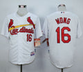 Custom Fan-Made Kolten Wong St. Louis Cardinals #16 White 1982 Throwback Turn Back Clock Edition Baseball Jersey