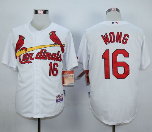Custom Fan-Made Kolten Wong St. Louis Cardinals #16 White 1982 Throwback Turn Back Clock Edition Baseball Jersey